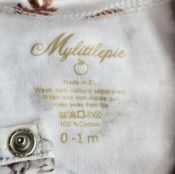 My Little Pie 0-1 Months Woodland Creatures Footie - Picture 2 of 3